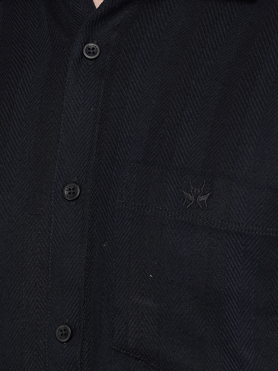 Navy Blue Stripes Shirt-Men Shirts-Crimsoune Club