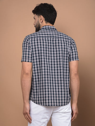 Red Checked 100% Cotton Shirt-Men Shirts-Crimsoune Club