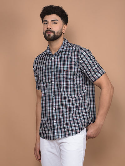 Red Checked 100% Cotton Shirt-Men Shirts-Crimsoune Club