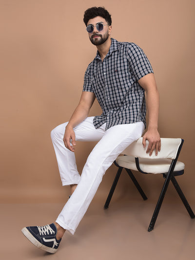 Red Checked 100% Cotton Shirt-Men Shirts-Crimsoune Club