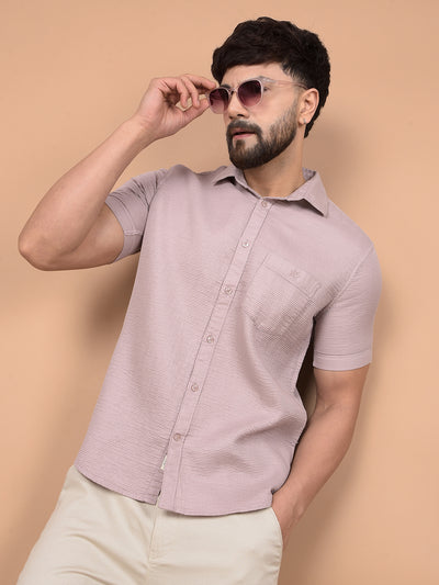 Purple 100% Cotton Shirt-Men Shirts-Crimsoune Club