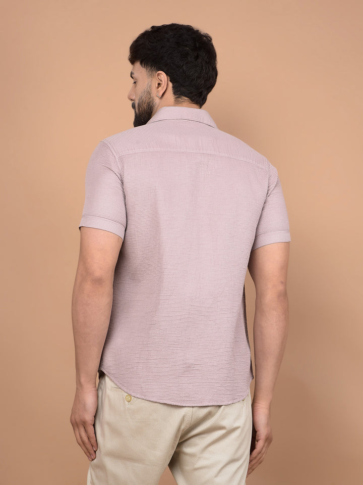 Purple 100% Cotton Shirt-Men Shirts-Crimsoune Club
