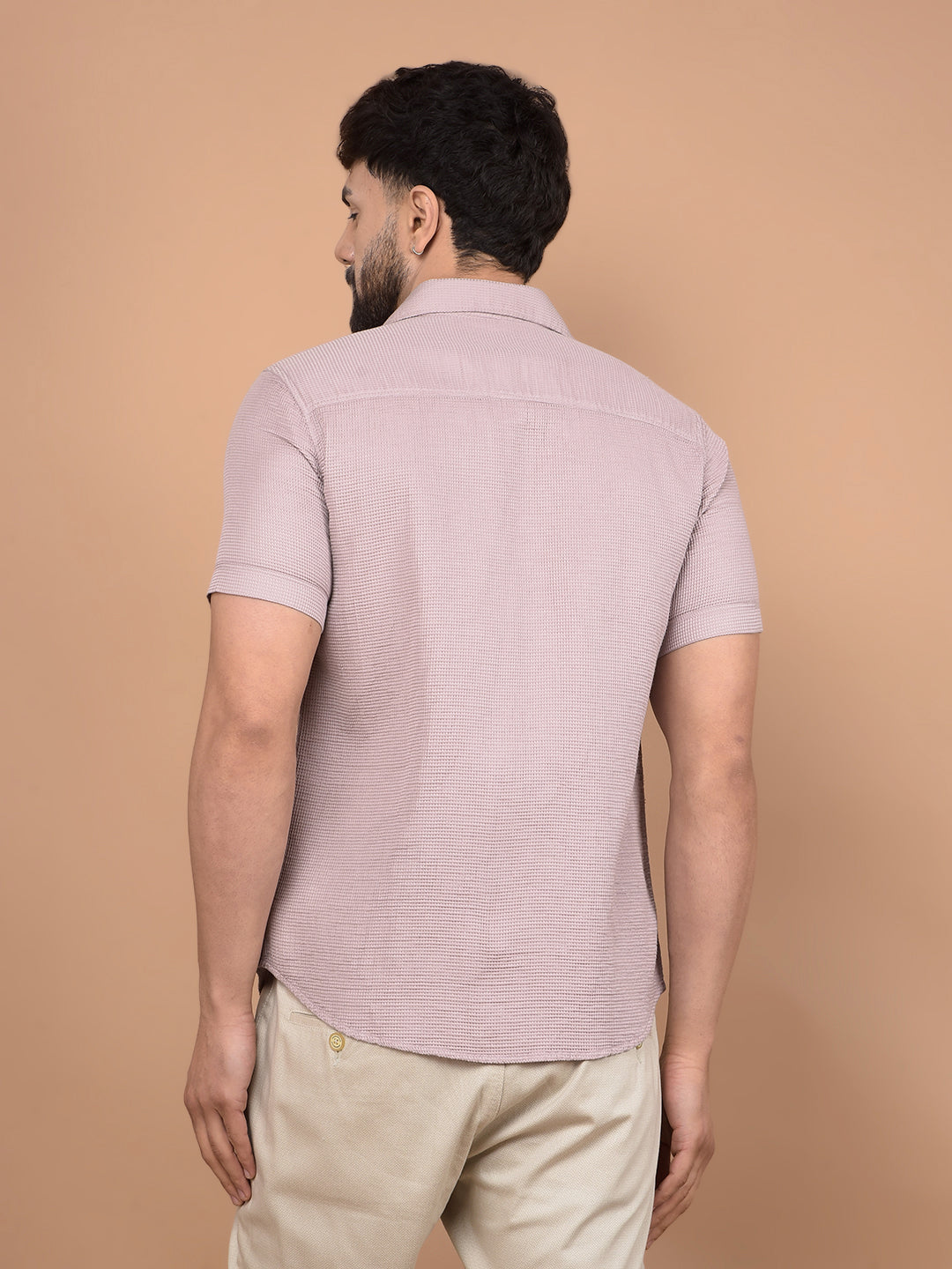 Purple 100% Cotton Shirt-Men Shirts-Crimsoune Club