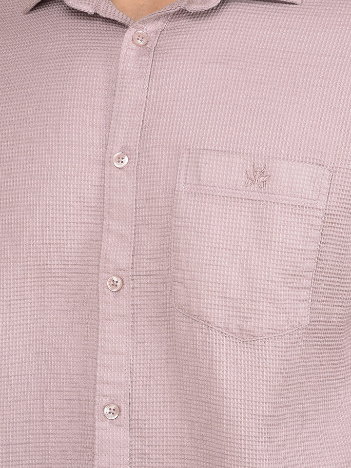 Purple 100% Cotton Shirt-Men Shirts-Crimsoune Club