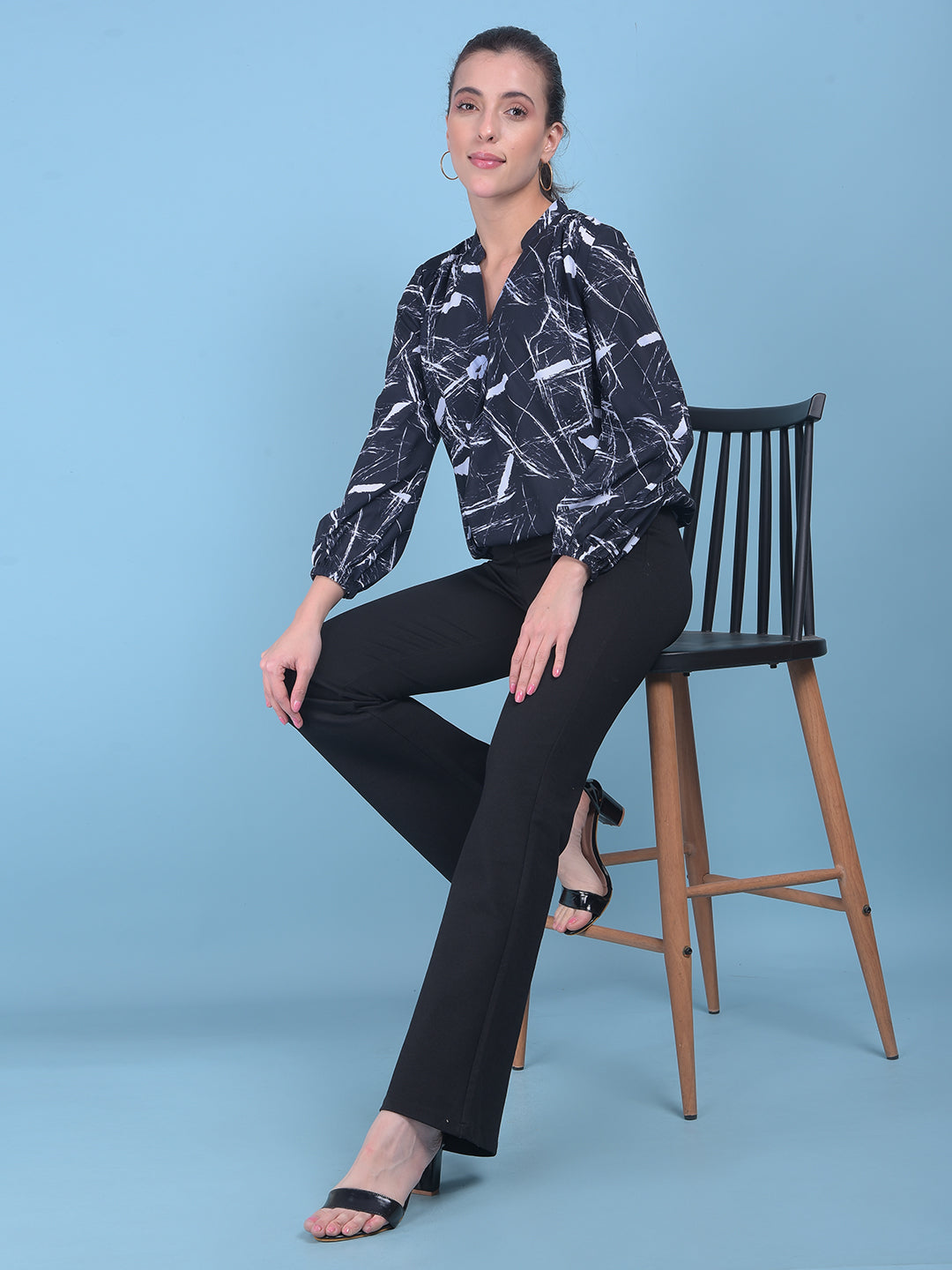 Black Skinny Treggings-Women Treggings-Crimsoune Club