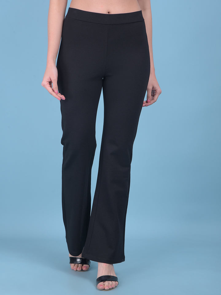 Black Skinny Treggings-Women Treggings-Crimsoune Club
