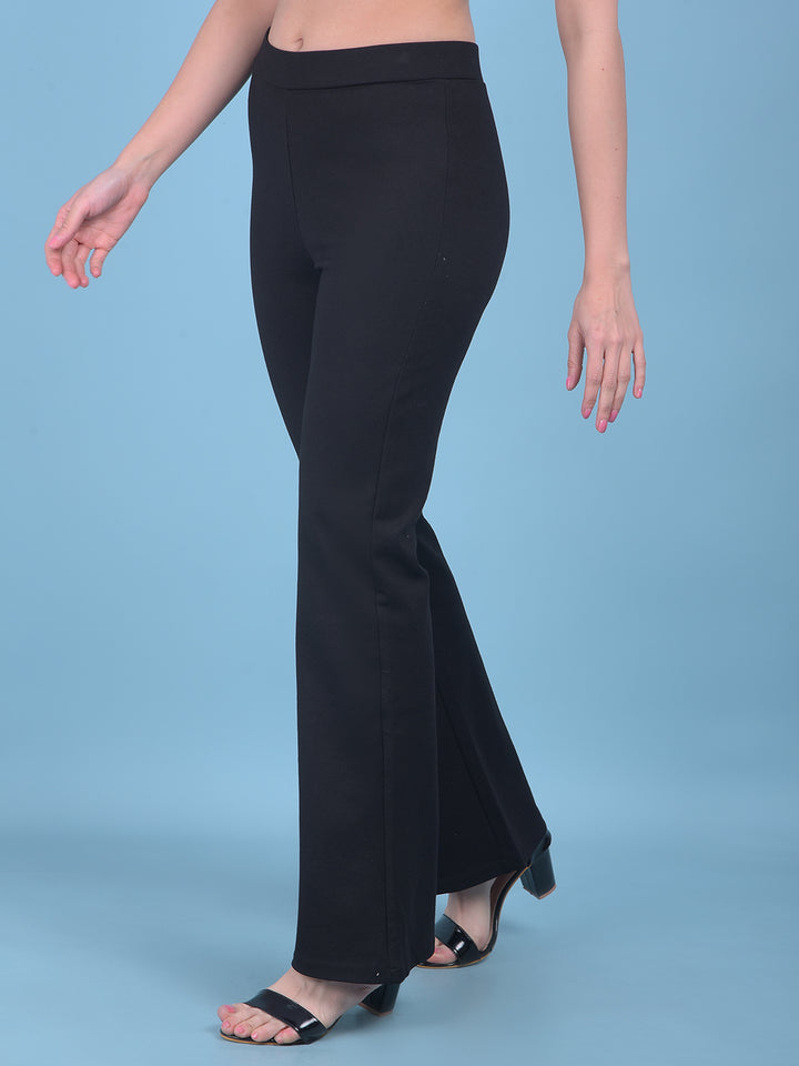 Black Skinny Treggings-Women Treggings-Crimsoune Club