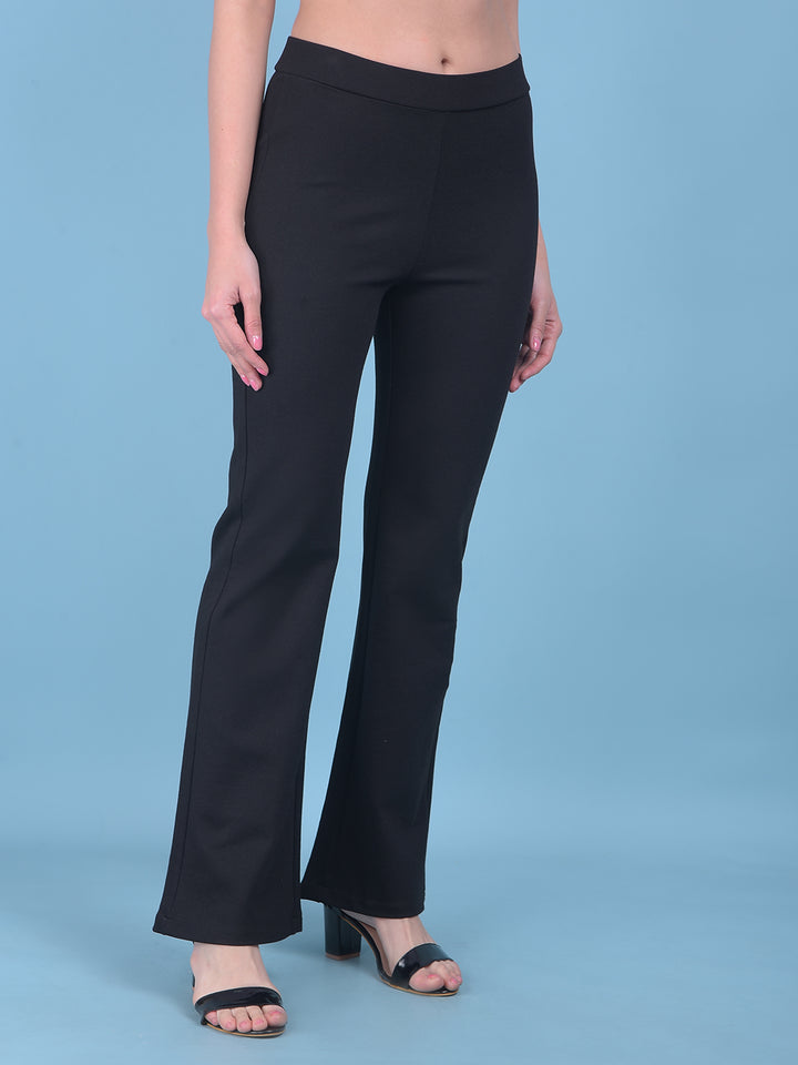 Black Skinny Treggings-Women Treggings-Crimsoune Club