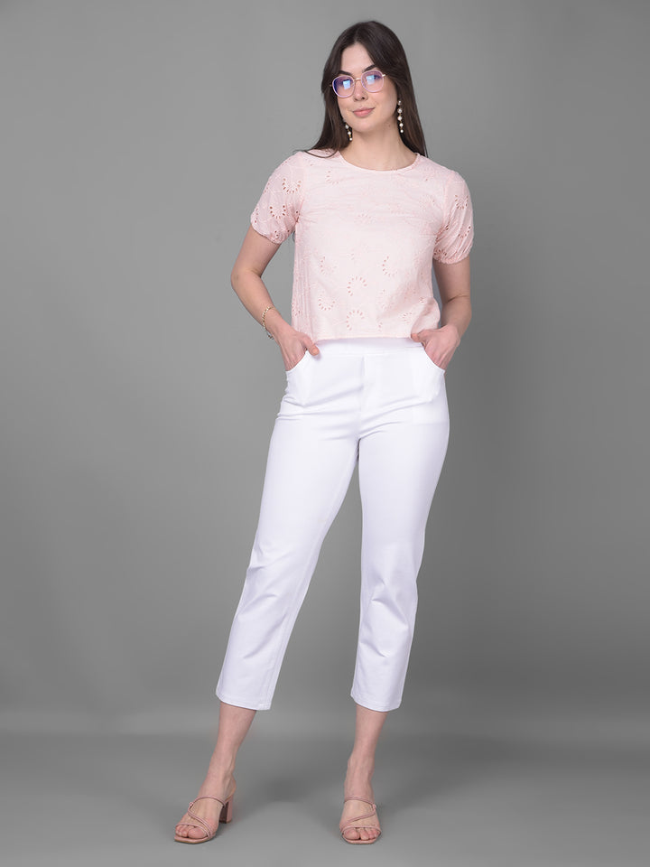 White Treggings-Women Jegging-Crimsoune Club