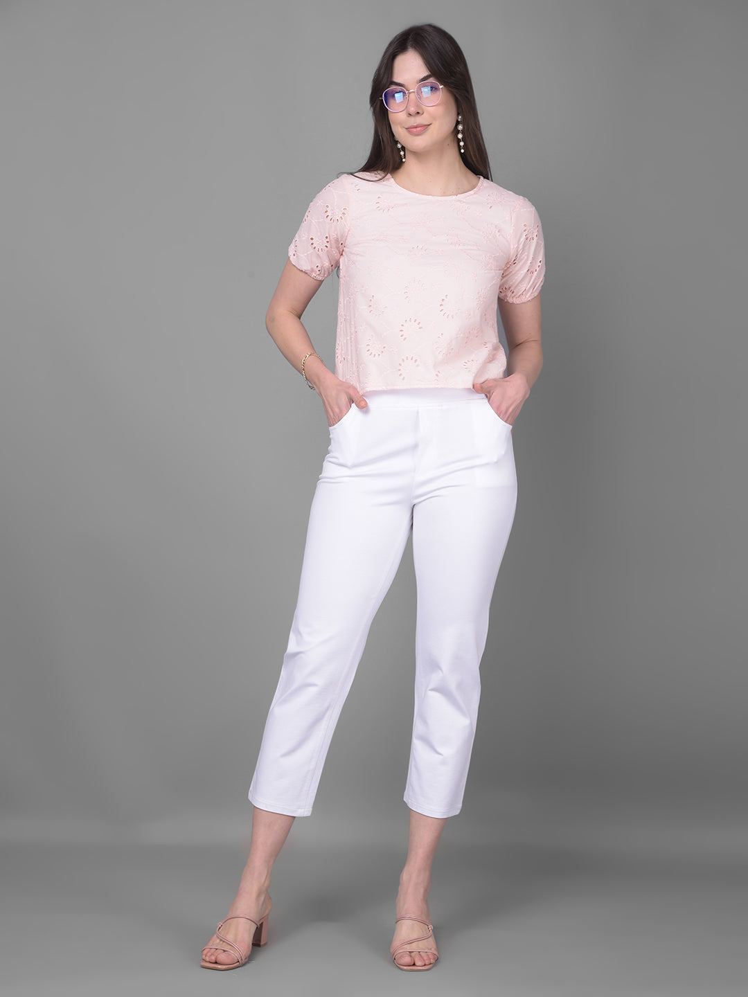 White Treggings-Women Jegging-Crimsoune Club