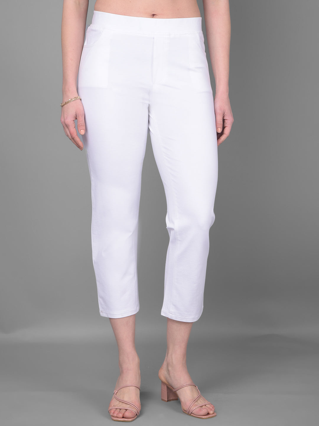 White Treggings-Women Jegging-Crimsoune Club