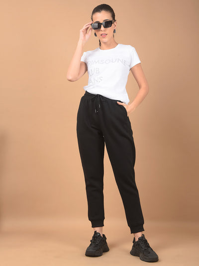 Black Joggers-Women Joggers-Crimsoune Club