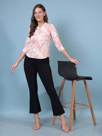 Women's Black Bootcut Jeggings-Women Jeggings-Crimsoune Club
