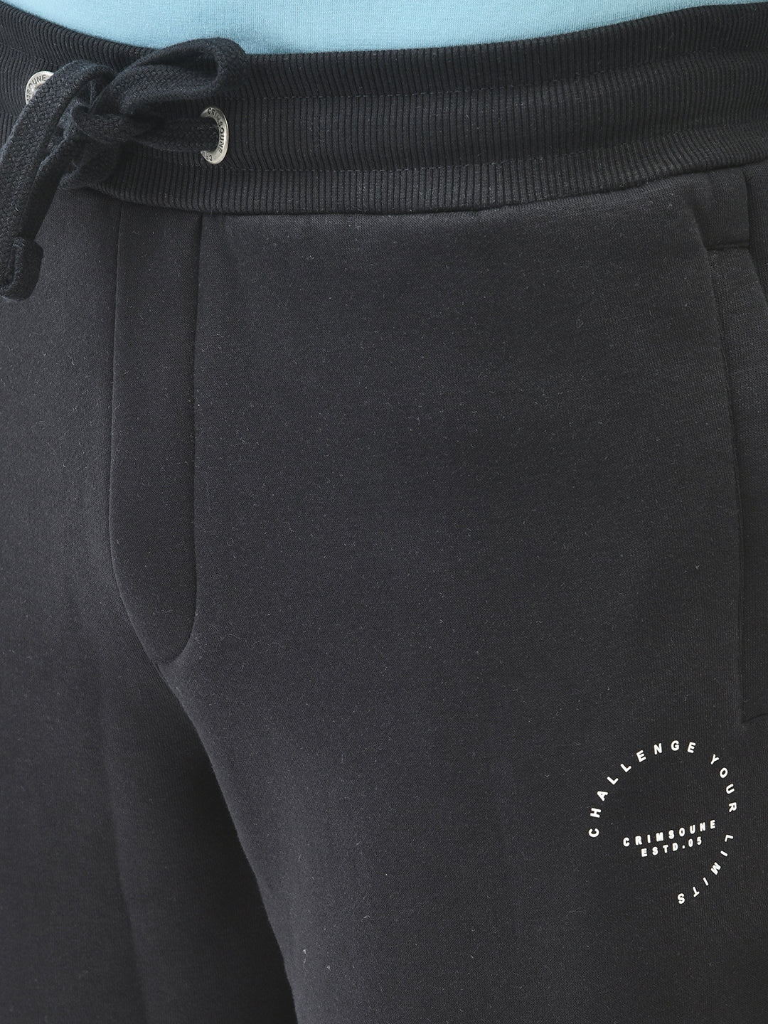 Navy Blue Track Pants-Men Track Pants-Crimsoune Club