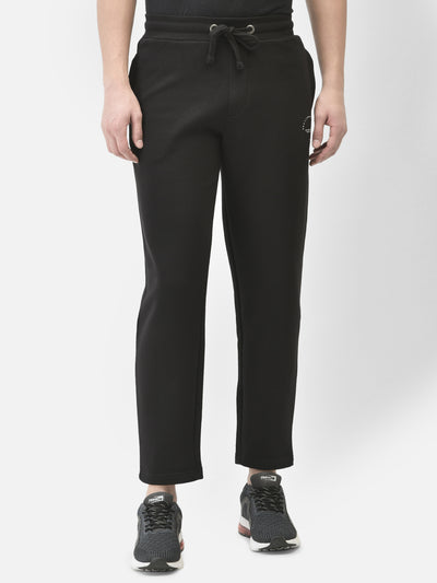 Black Track Pants-Men Track Pants-Crimsoune Club