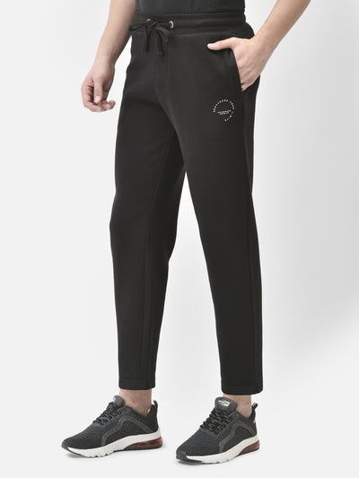 Black Track Pants-Men Track Pants-Crimsoune Club