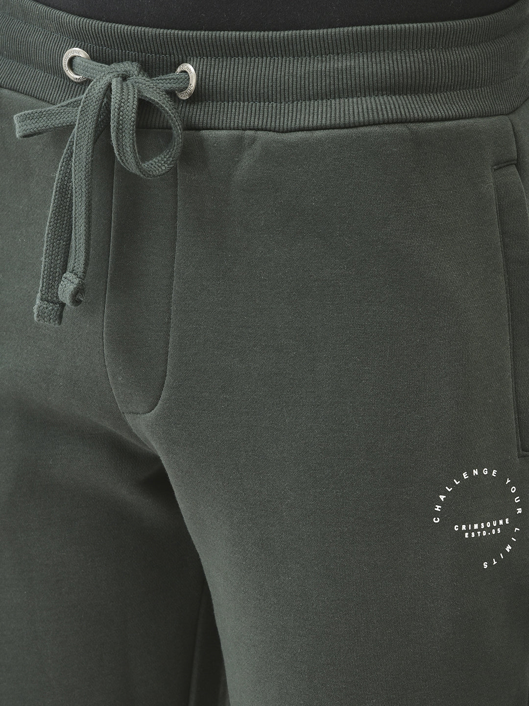 Olive Track Pants-Men Track Pants-Crimsoune Club