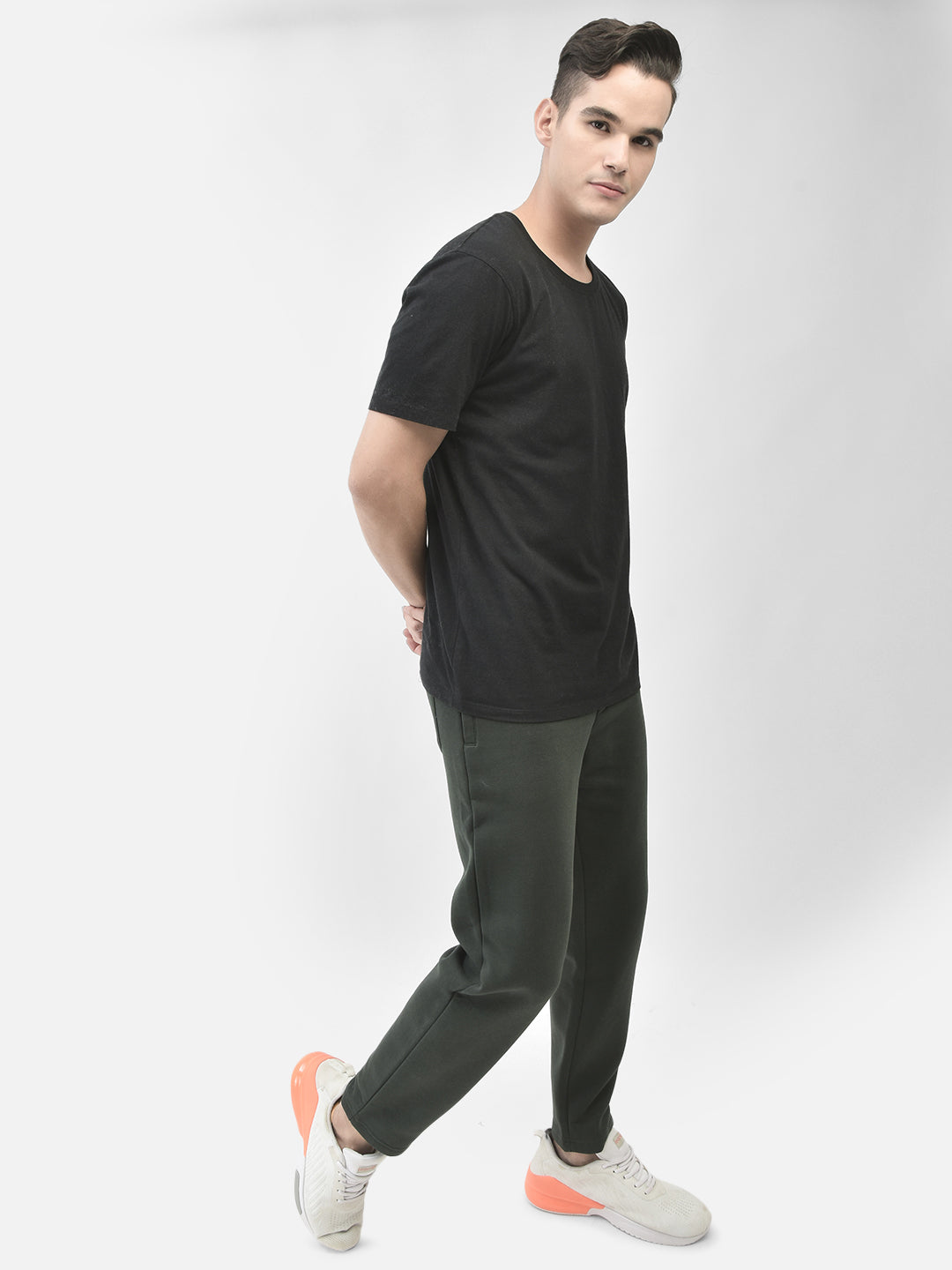 Olive Track Pants-Men Track Pants-Crimsoune Club