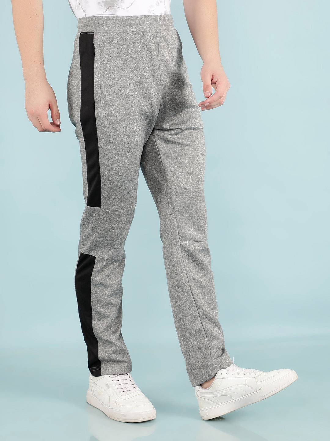 Grey Trackpants-Men Trackpants-Crimsoune Club