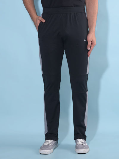 Black Trackpants-Men Trackpants-Crimsoune Club