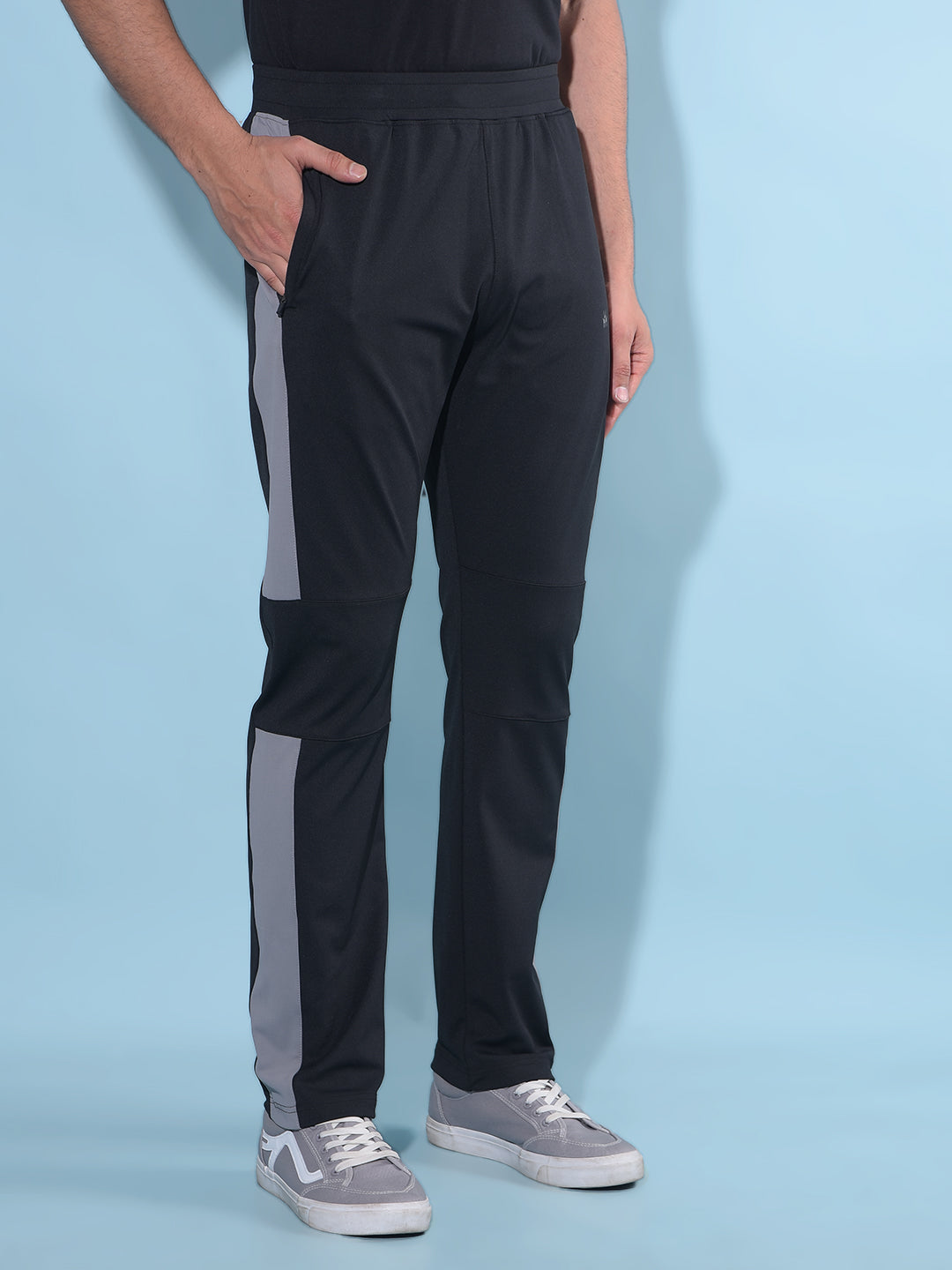 Black Trackpants-Men Trackpants-Crimsoune Club