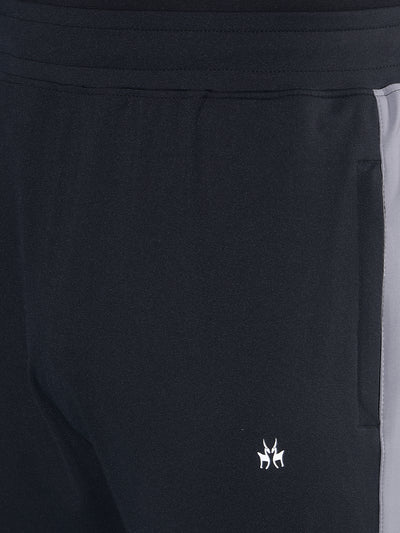 Black Trackpants-Men Trackpants-Crimsoune Club