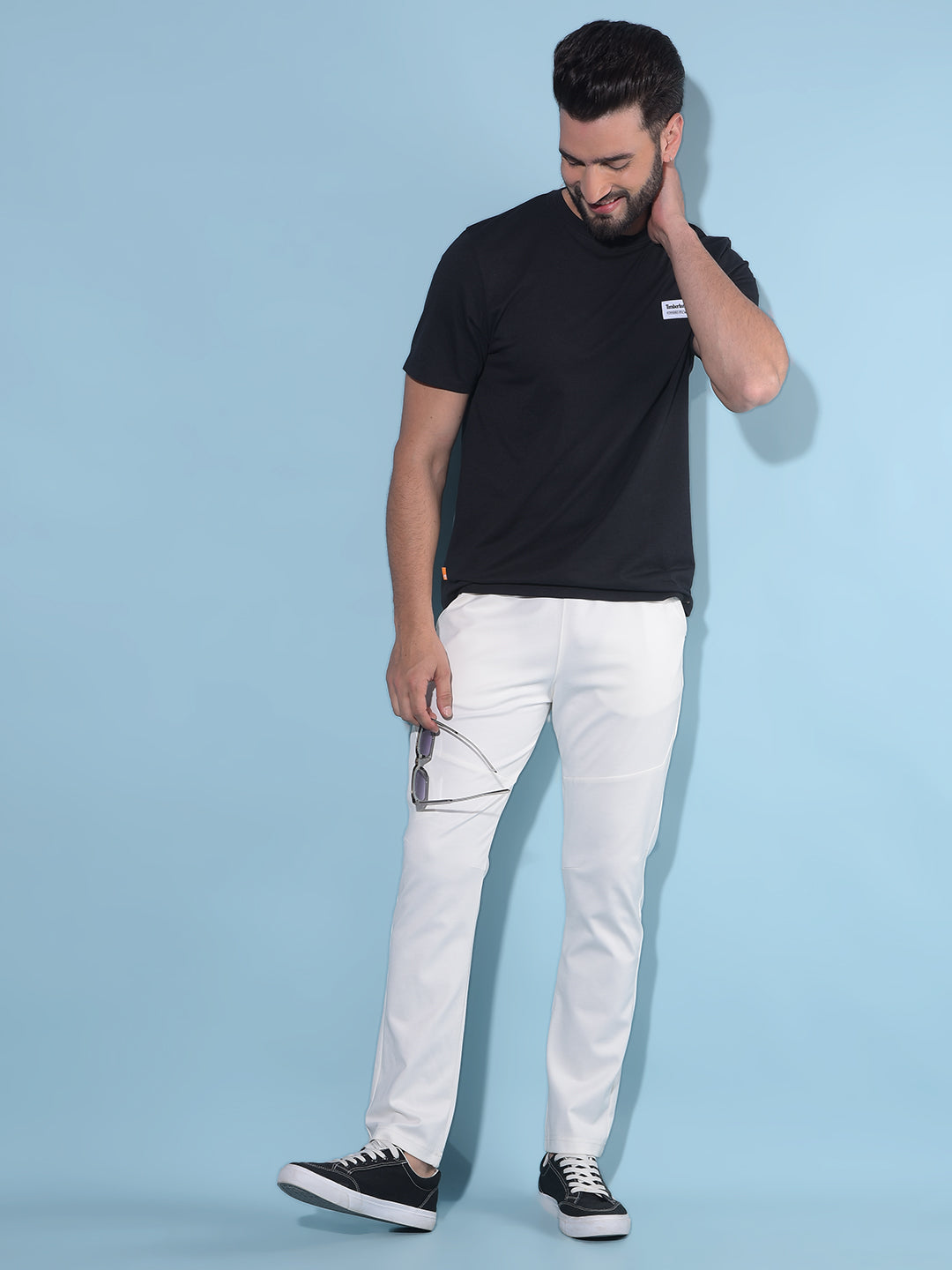 Black Trackpants-Men Trackpants-Crimsoune Club
