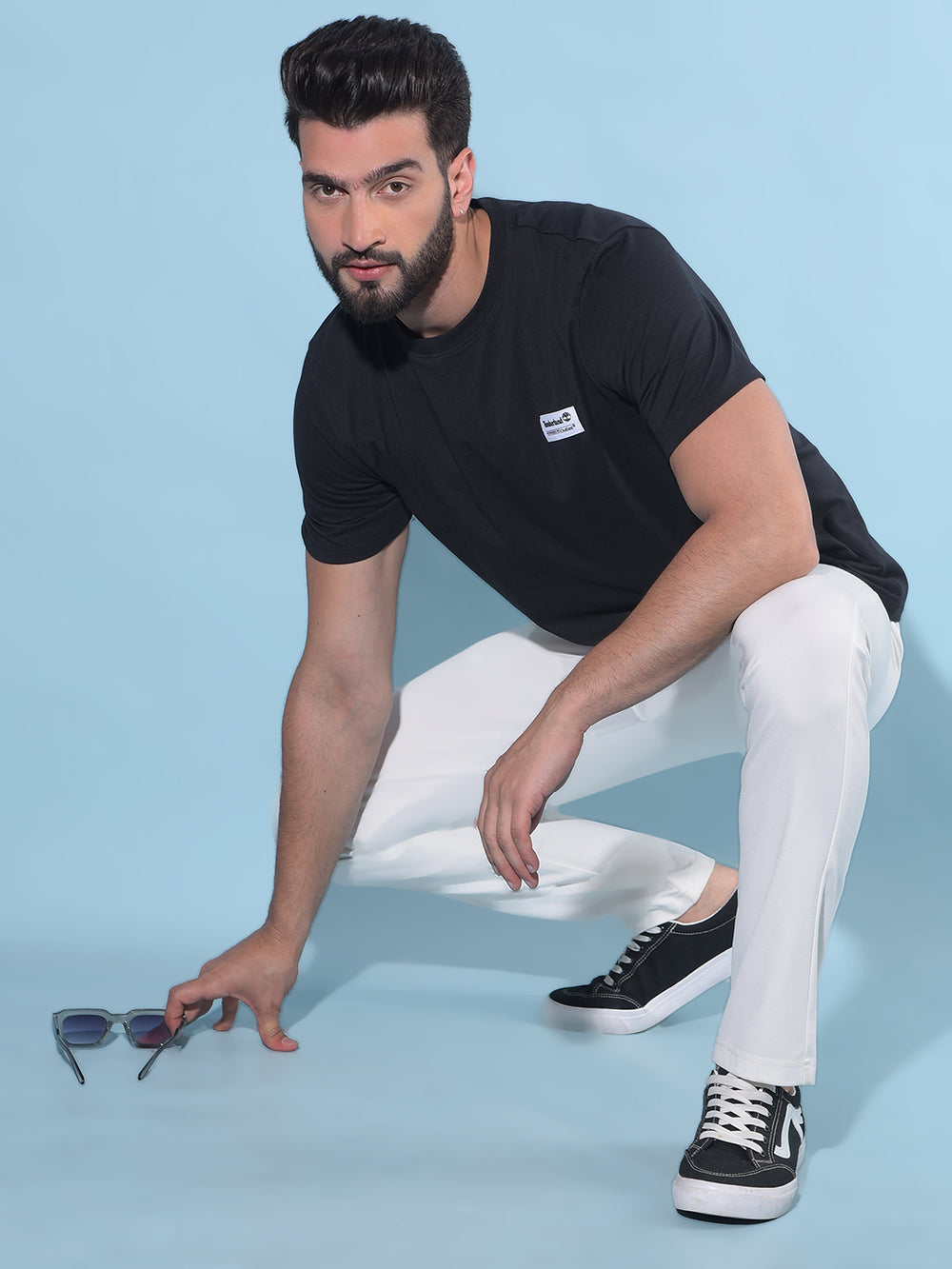 Black Trackpants-Men Trackpants-Crimsoune Club