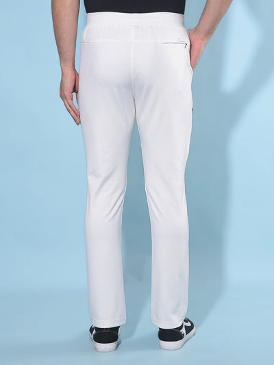White Trackpants-Men Trackpants-Crimsoune Club
