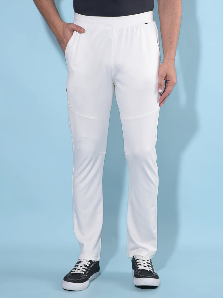 White Trackpants-Men Trackpants-Crimsoune Club