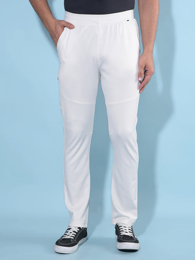 White Trackpants-Men Trackpants-Crimsoune Club
