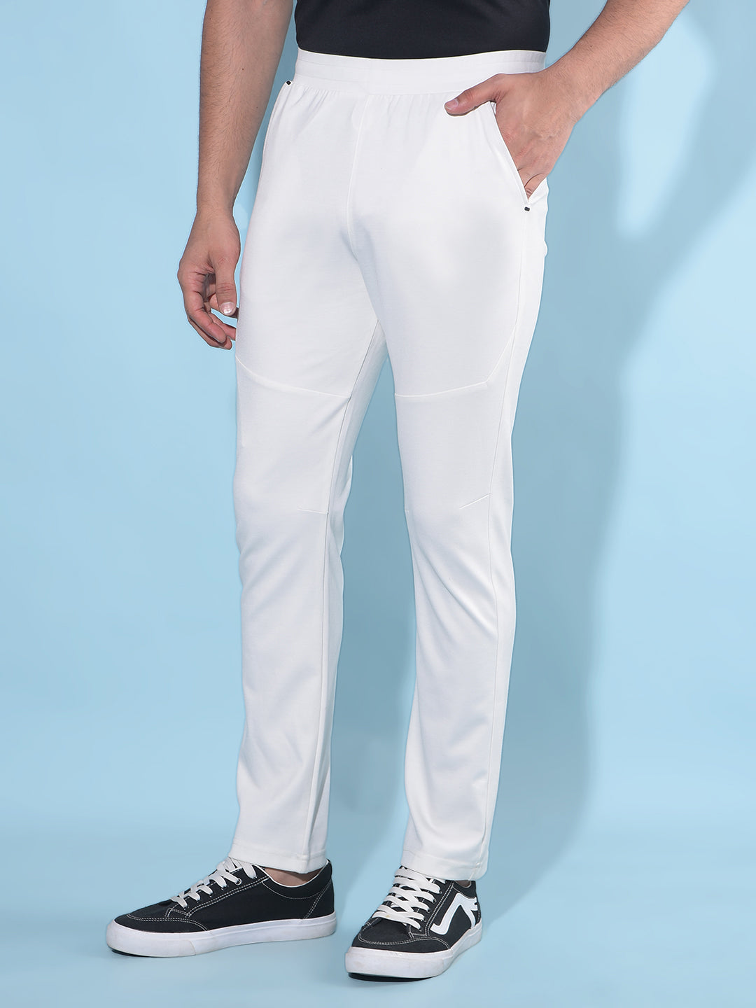White Trackpants-Men Trackpants-Crimsoune Club