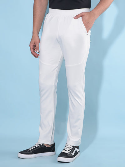 White Trackpants-Men Trackpants-Crimsoune Club