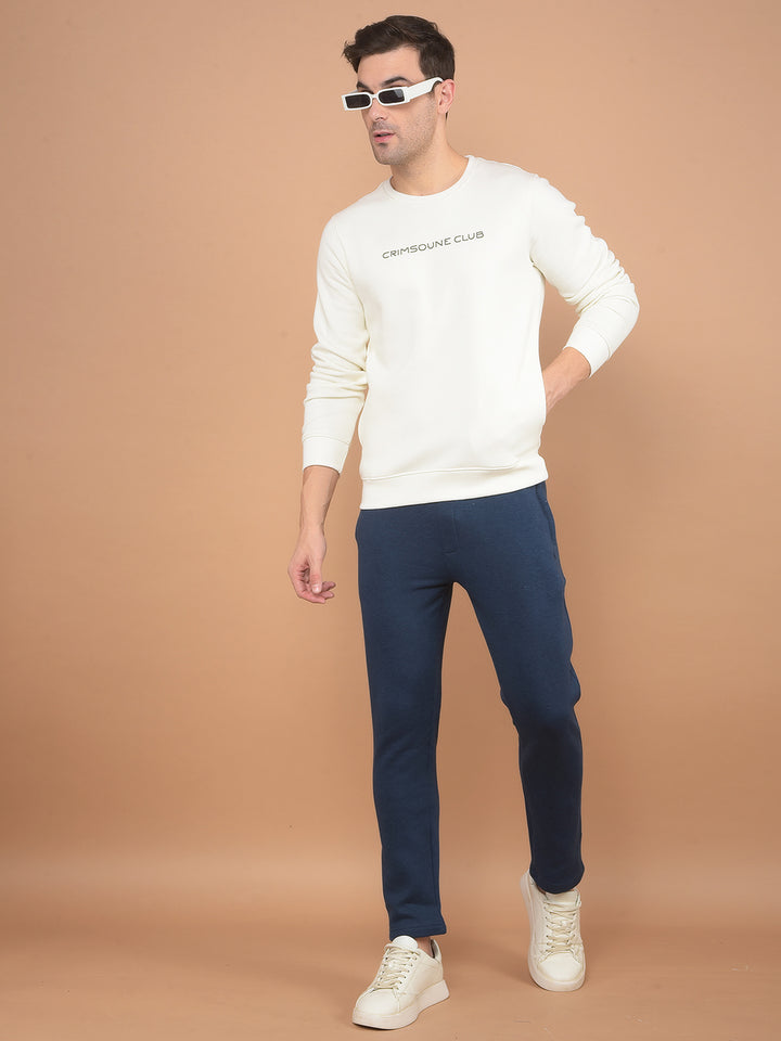 Blue Trackpants-Men Trackpants-Crimsoune Club