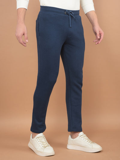 Blue Trackpants-Men Trackpants-Crimsoune Club
