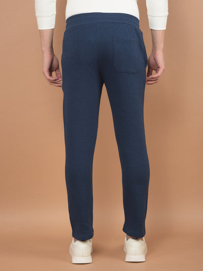 Blue Trackpants-Men Trackpants-Crimsoune Club
