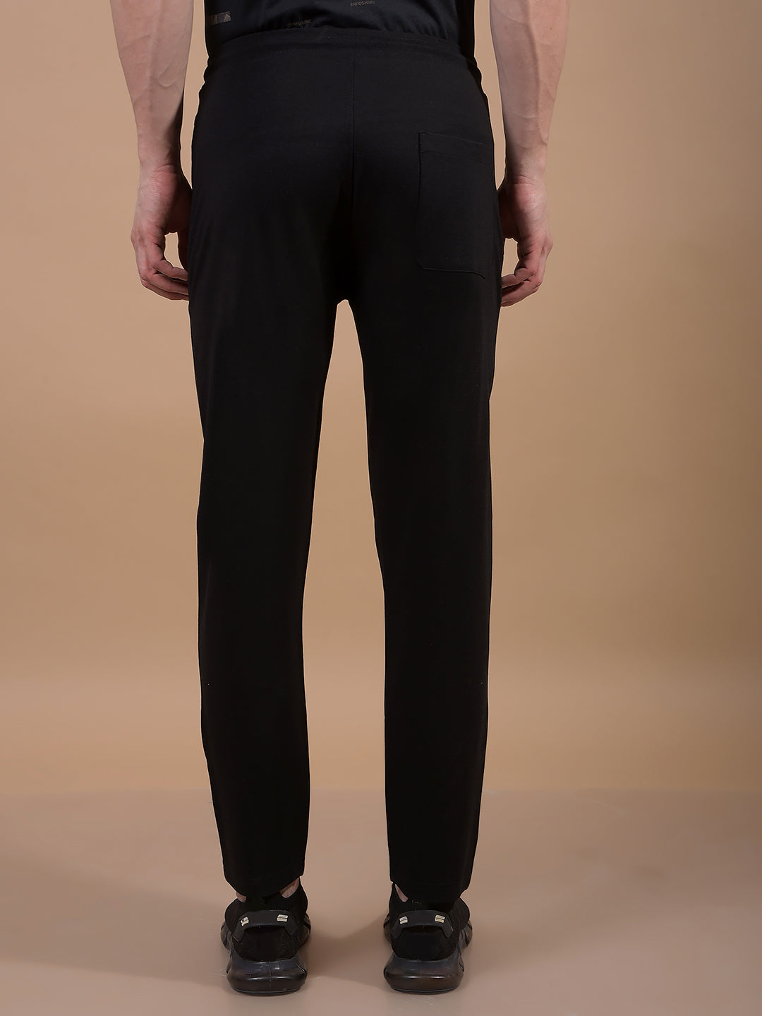 Black Trackpants-Men Trackpants-Crimsoune Club