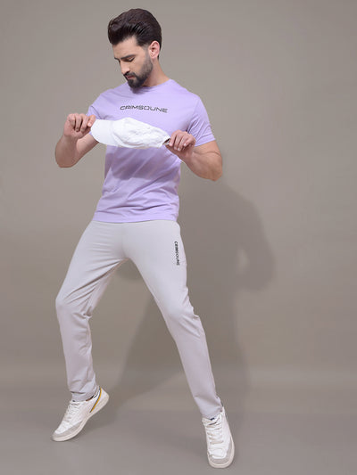 Grey Track Pants-Men Track Pants-Crimsoune Club
