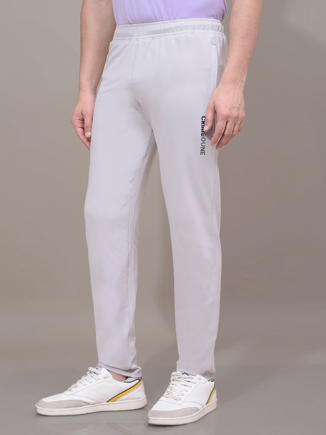 Grey Track Pants-Men Track Pants-Crimsoune Club