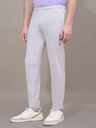 Grey Track Pants-Men Track Pants-Crimsoune Club