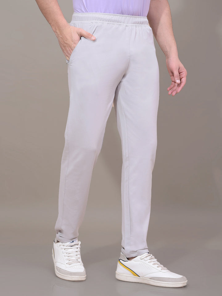 Grey Track Pants-Men Track Pants-Crimsoune Club
