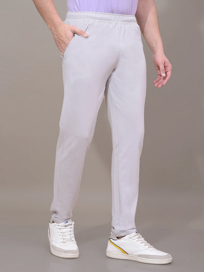 Grey Track Pants-Men Track Pants-Crimsoune Club