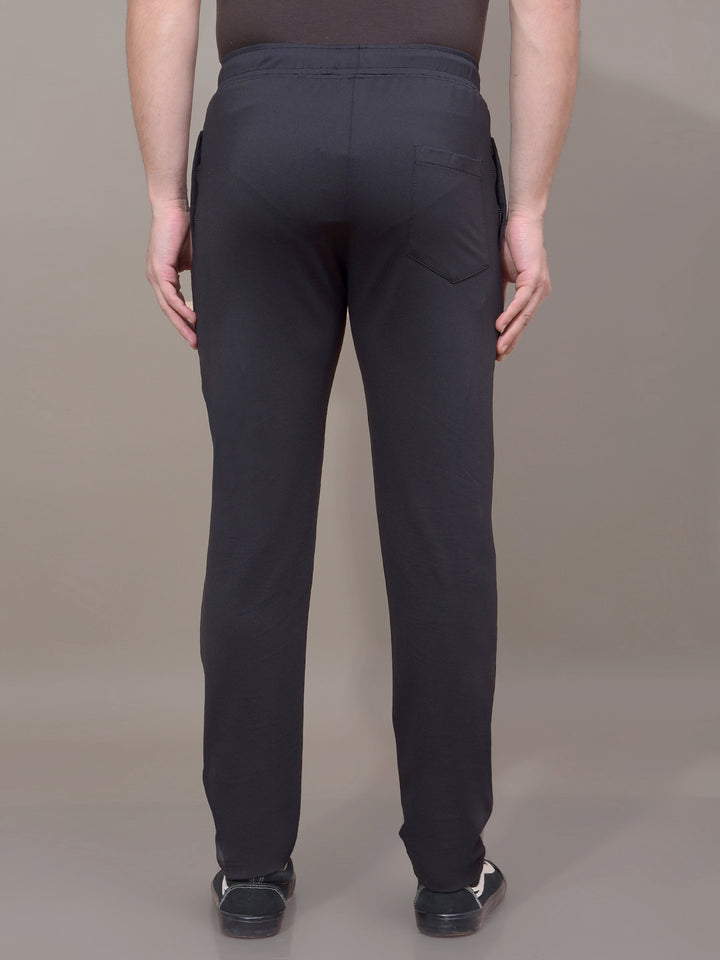 Black Track Pants-Men Track Pants-Crimsoune Club