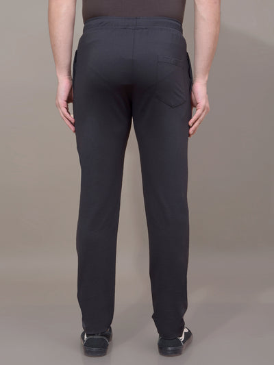 Black Track Pants-Men Track Pants-Crimsoune Club