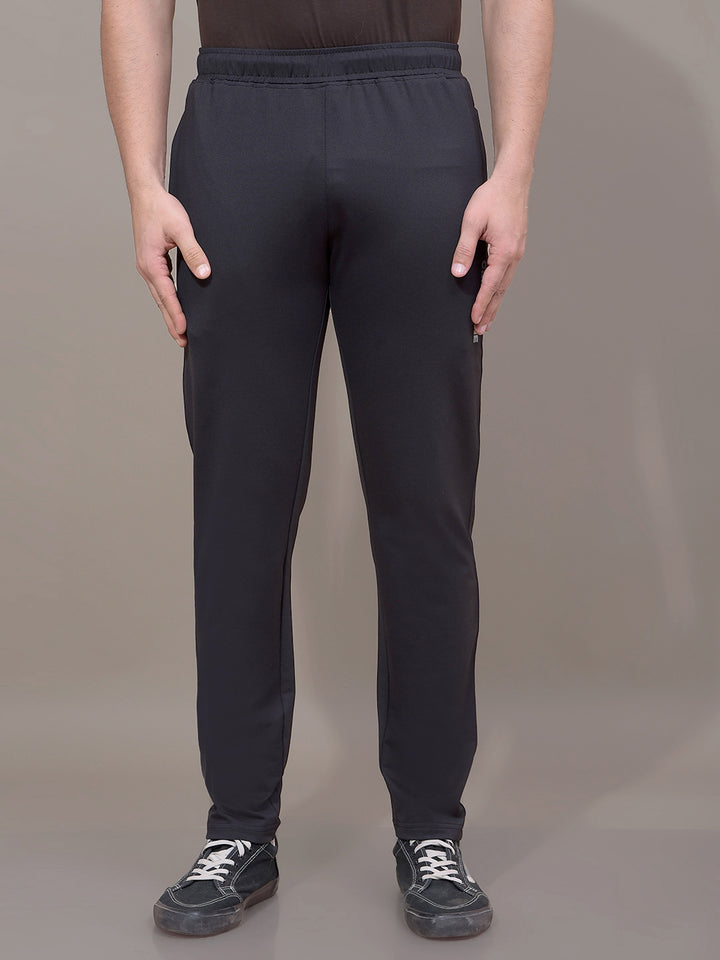 Black Track Pants-Men Track Pants-Crimsoune Club