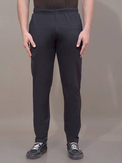 Black Track Pants-Men Track Pants-Crimsoune Club