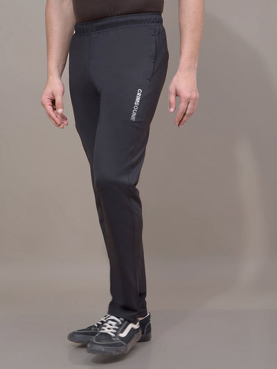 Black Track Pants-Men Track Pants-Crimsoune Club