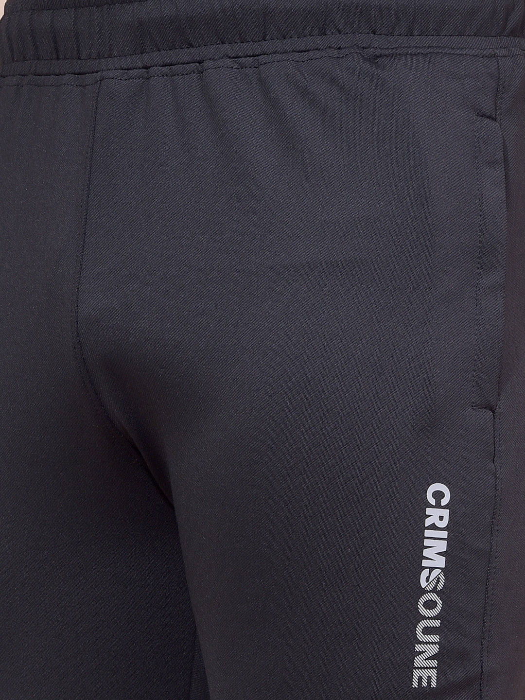 Black Track Pants-Men Track Pants-Crimsoune Club