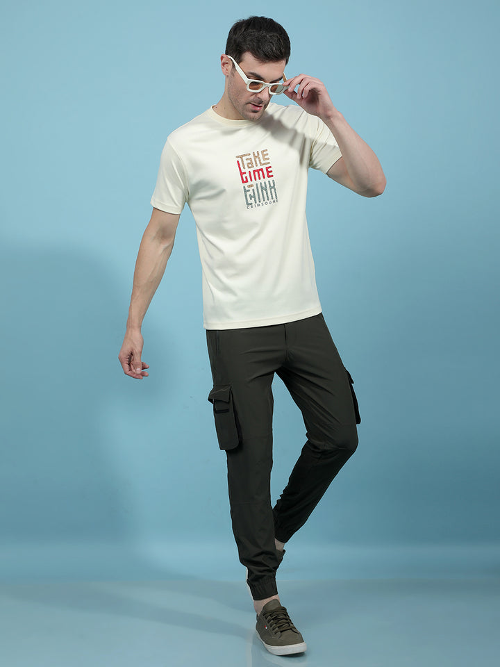 Olive Cargo Joggers-Men Joggers-Crimsoune Club