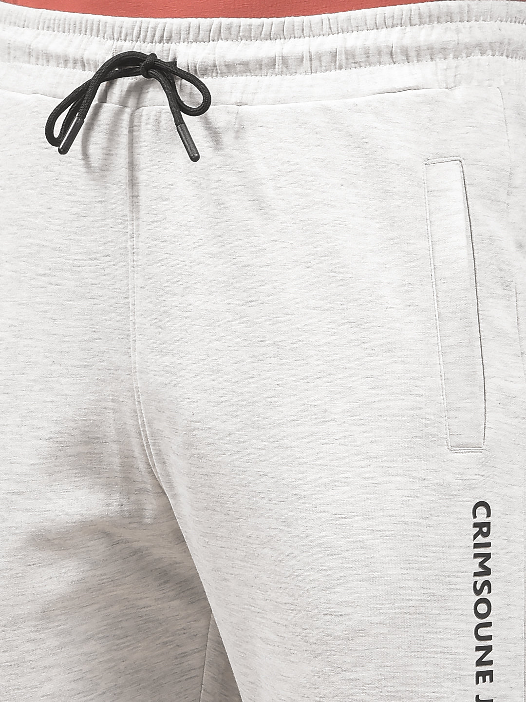 Grey Cotton Trackpants-Men Trackpants-Crimsoune Club